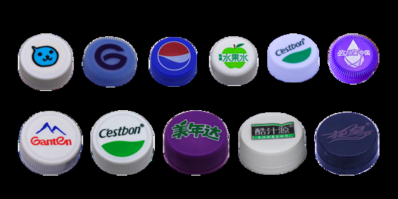 High Speed 2 Color Bottle Caps Printing Machine with Plasma Treatment LED-UV Curing and Inspection