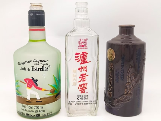 2400 шт/ч Полностью автоматическая печатная печать для стеклянных бутылок Контейнер высота 50-350 мм Низкая начальная инвестиция