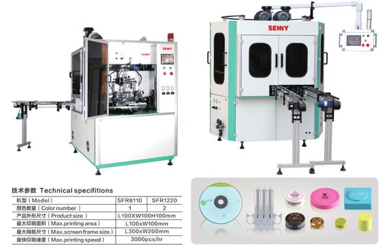 Cover /Flat Board Automatic 2-Color UV Screen Printing Machine