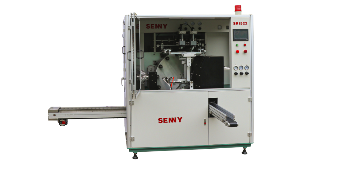 2-Color 50 Pcs/Min  Eyebrow Pencil /Syringe Tube UV Screen Printing Machine