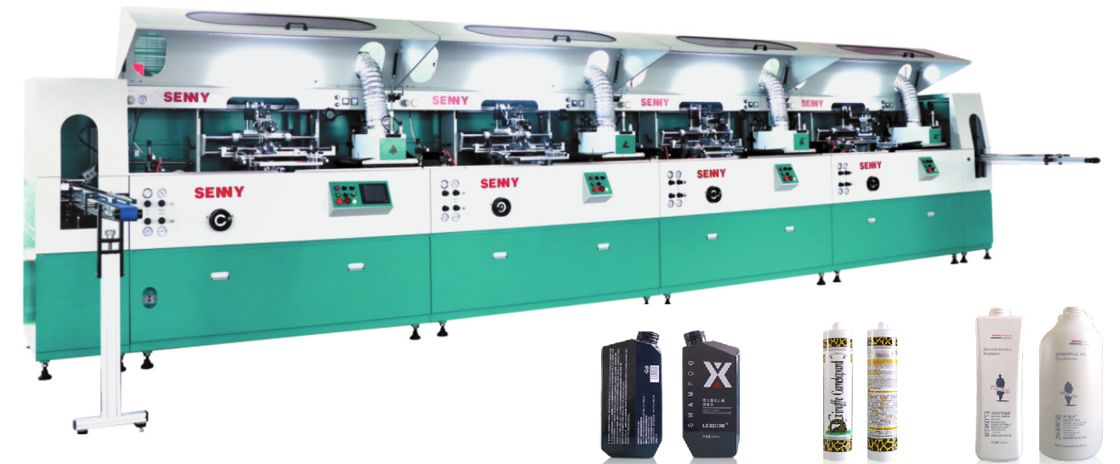 1-8-Color 85 Pcs/Min Plastic Bottle Automatic  UV Printing Machine